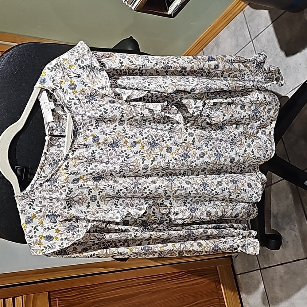 Loft size xl print blouse